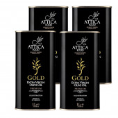Attiсa Food Gold оливковое масло Extra Virgin Premium c п/o Пелопоннес 4штx1л жесть (1шт=1672р)