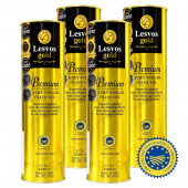 Lesvos gold P.G.I. оливковое масло Extra Virgin PREMIUM c о.Лесвос 4штх1л жесть (1шт=2149р)