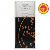 Sellas оливковое масло Extra Virgin 0,4% P.D.O. Kalamata c п/o Пелопоннес 5л жесть 