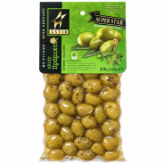 Astir зеленые оливки с орегано 250г вакуум