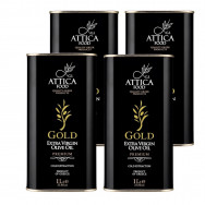 Attiсa Food Gold оливковое масло Extra Virgin Premium c п/o Пелопоннес 4штx1л жесть (1шт=1672р)