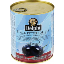 Delphi маслины COLOSSAL 121/140 без косточки в рассоле 820г жесть