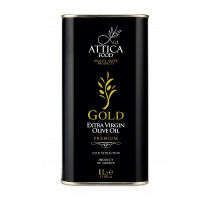 Attiсa Food GOLD оливковое масло Extra Virgin Premium c п/o Пелопоннес 1л жесть