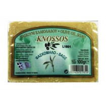 Knossos натуральное оливковое мыло c шалфеем 100г