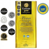 Lesvos gold P.G.I. оливковое масло Extra Virgin PREMIUM с о.Лесбос 5л жесть 