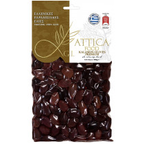 Attica Food оливки "Kalamata" c п/о Пелопоннес PREMIUM в оливковом масле Extra Virgin 500г вакуум 