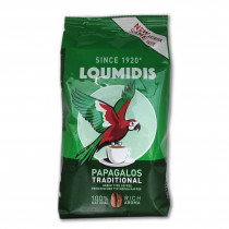 Loumidis "Papagalos" кофе греческий традиционный молотый 490г фольга