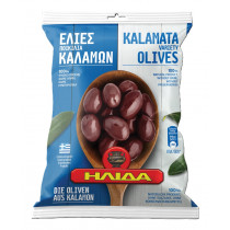 Ilida оливки "Kalamаta" c п/о Пелопоннес в оливковом масле Extra Virgin 250г фольга