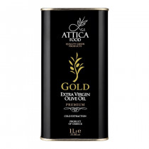 Attiсa Food GOLD оливковое масло Extra Virgin Premium c п/o Пелопоннес 1л жесть