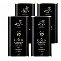 Attiсa Food Gold оливковое масло Extra Virgin Premium c п/o Пелопоннес 4штx1л жесть (1шт=1672р)