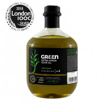 Attica Food оливковое масло GREEN Extra Virgin 0,2% нефильтр. PLATINUM с п/о Пелопоннес 500мл стекло