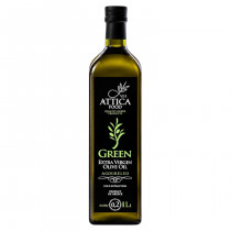 Attica Food оливковое масло GREEN Extra Virgin 0,2% нефильтр. с п/о Пелопоннес 1л стекло 