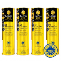 Lesvos gold P.G.I. оливковое масло Extra Virgin PREMIUM c о.Лесвос 4штх1л жесть (1шт=2149р)
