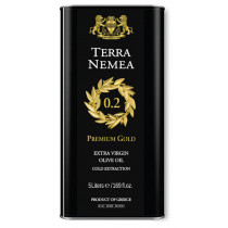 Terra Nemea PREMIUM GOLD оливковое масло Extra Virgin 0,2% c п/o Пелопоннес 5л жесть 